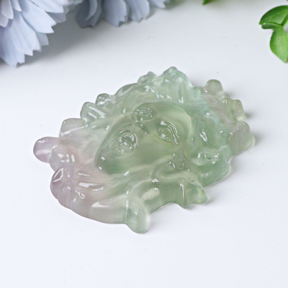 3" Fluorite Medusa Crystal Carvings Best Crystal Wholesalers