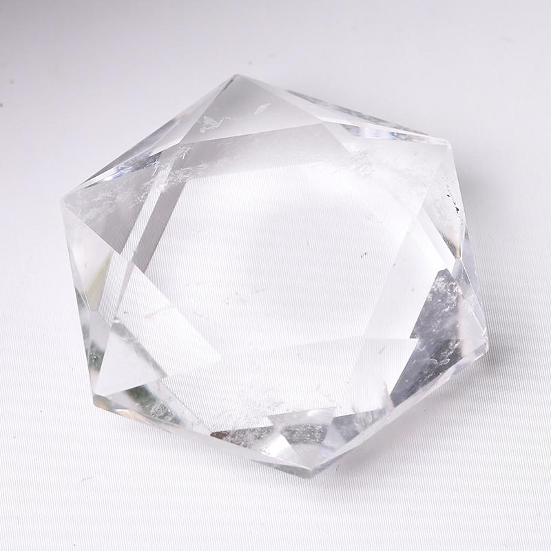 1" Crystal Hexagon Pocket Stone  for Pendant for DIY Best Crystal Wholesalers