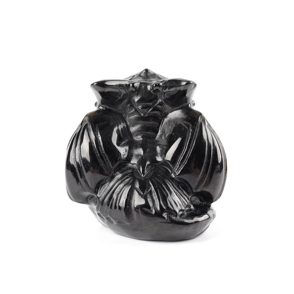 Black Obsidian Crystal Carving Toothless Cartoon Bulk Best Crystal Wholesalers