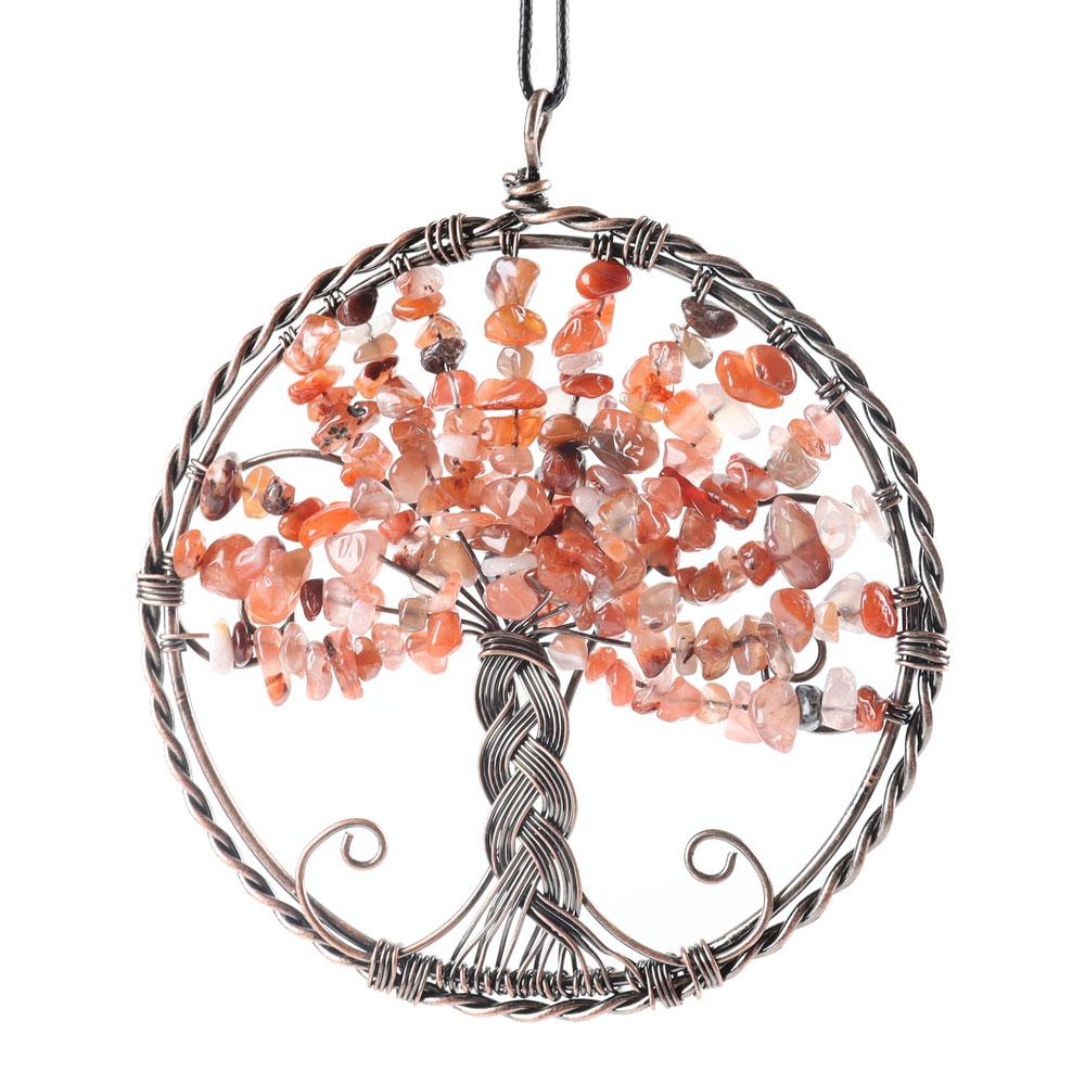 Carnelian Tree of Life Wire Wrapped Pendant Bulk & wholesale