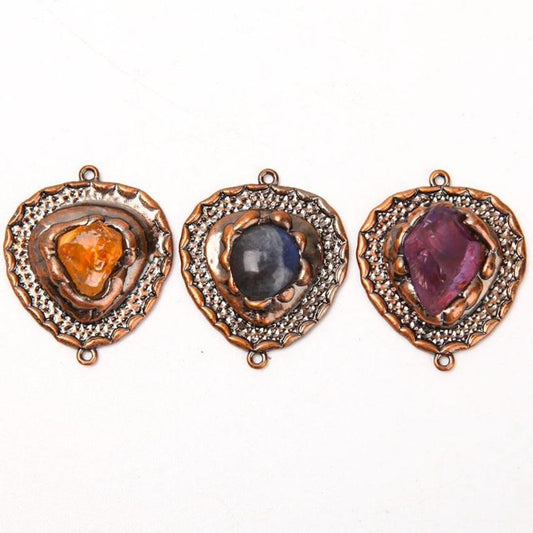 Set of 3 Citrine Amethyst Labradorite Crystal Pendant Best Crystal Wholesalers