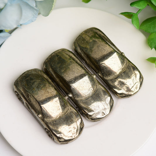 2.2" Pyrite Car Crystal Carving Free Form for Home Decor Model Bulk Best Crystal Wholesalers