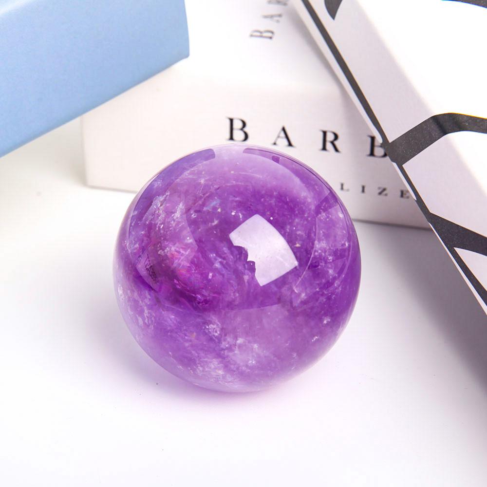 2.25” Natural Amethyst Crystal Sphere Best Crystal Wholesalers