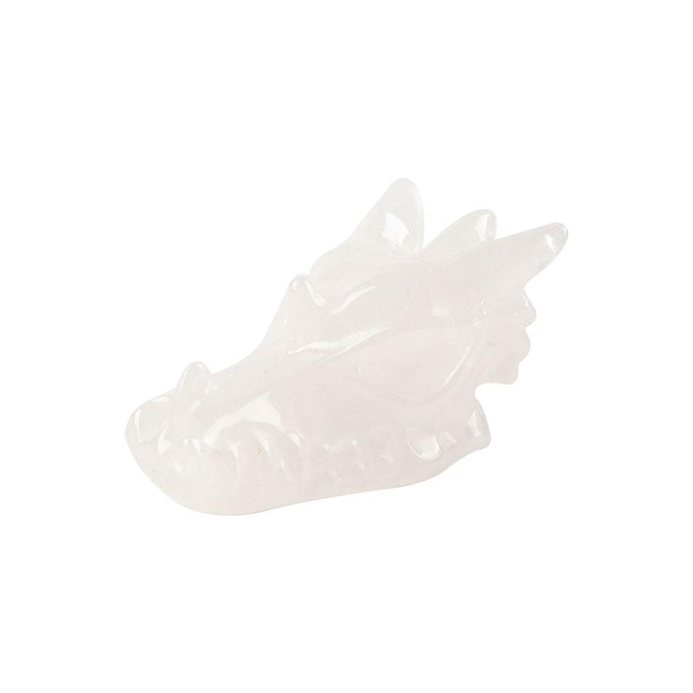 Clear Quartz Dragon Head Carvings