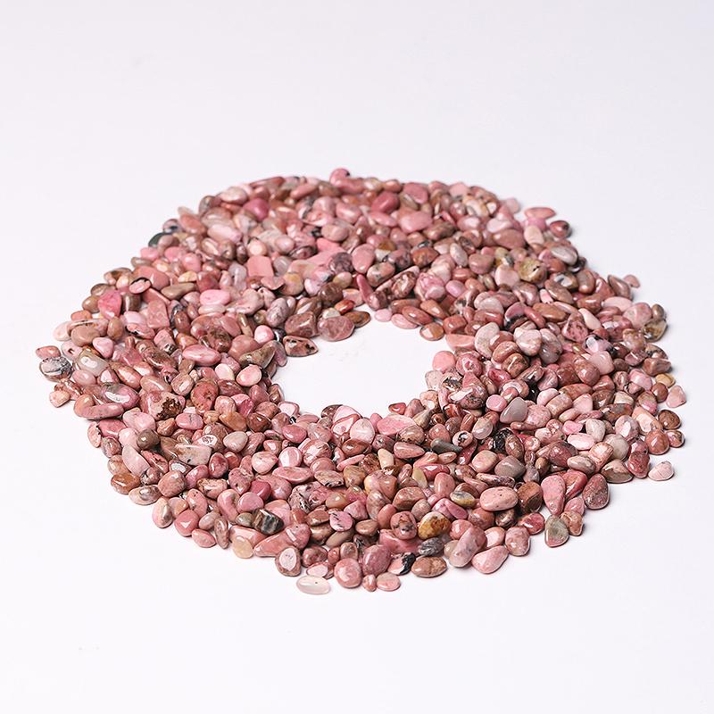 0.1kg Different Size Natural Rhodonite Chips Crystal Chips for Decoration Best Crystal Wholesalers