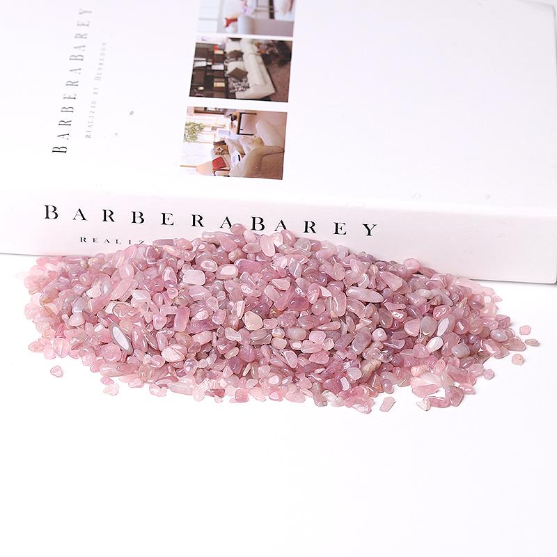 Lavender Rose Quartz Chips in Bulk