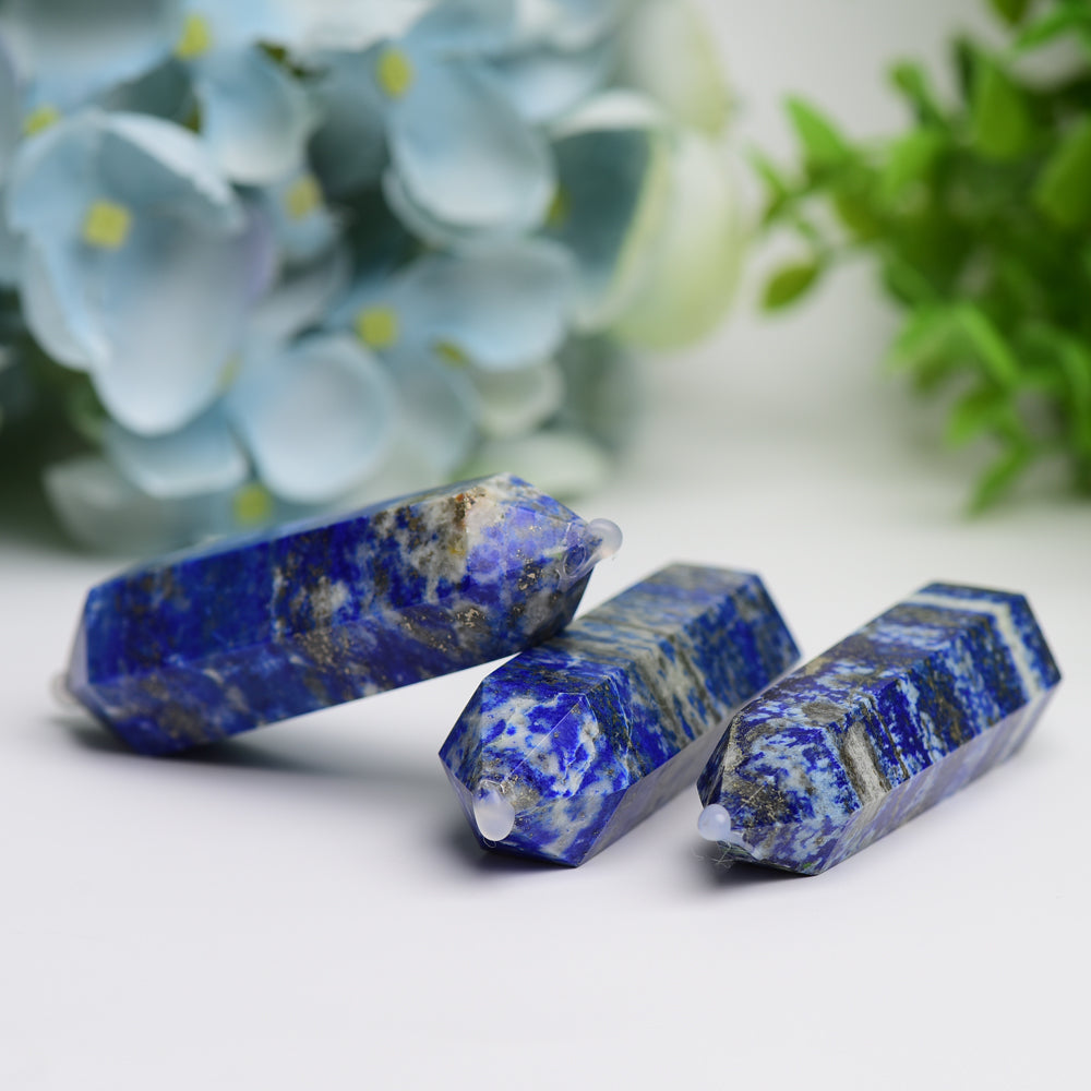 2.8" Lapis Double Terminated Crystal Points Towers Bulk Best Crystal Wholesalers