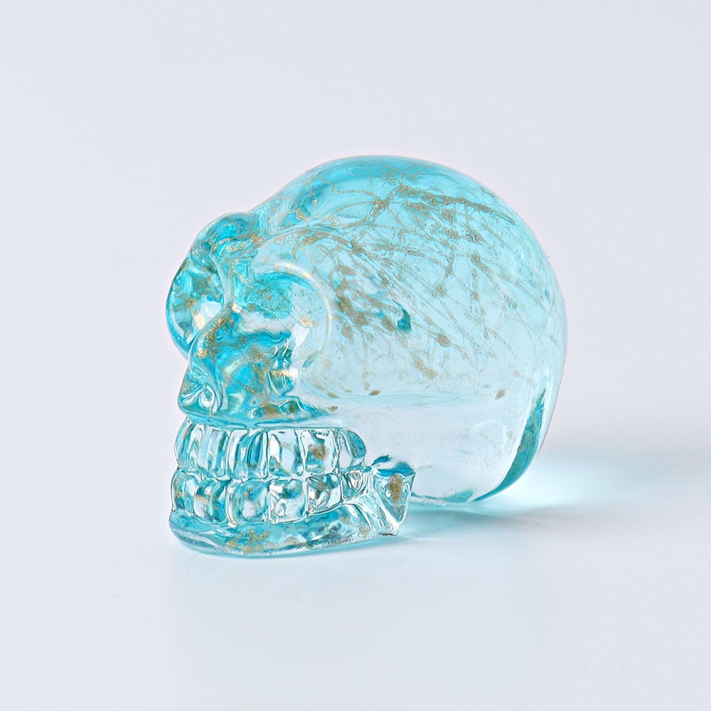 1" Aura Skull  Angel Crystal Carvings （Random sending color） Best Crystal Wholesalers