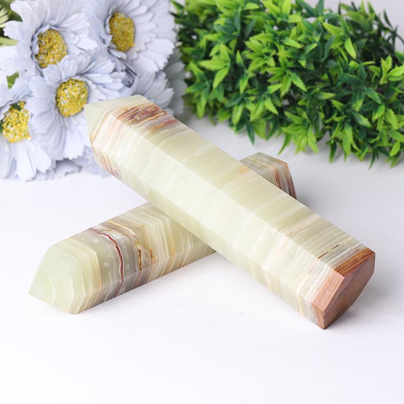 7.5'' Middle Size Afhan Jade Towers Serpentine Towers Points Bulk  for Healing Best Crystal Wholesalers