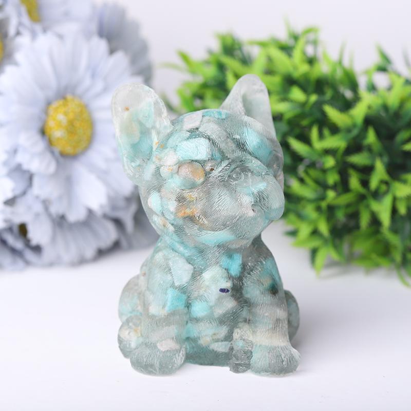 4" Resin French Bulldog Crystal Carvings Best Crystal Wholesalers