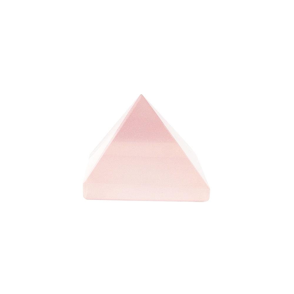 Rose Quartz Pyramid Carving