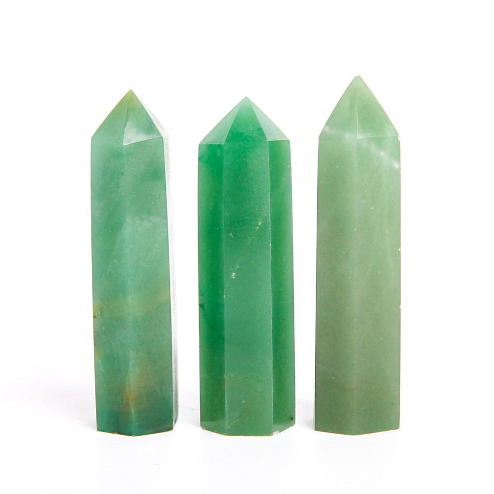 Set of 3 Aventurine Towers Points Bulk Best Crystal Wholesalers