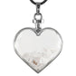 Heart Shaped Crystal Chips Infused Pendant