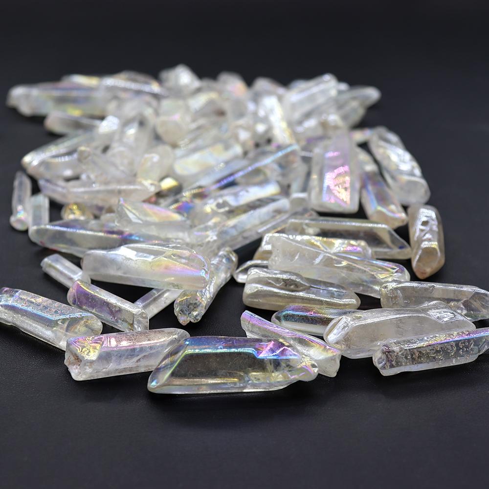 Coated Rock Crystal Points for Jewelry Making 0.5kg