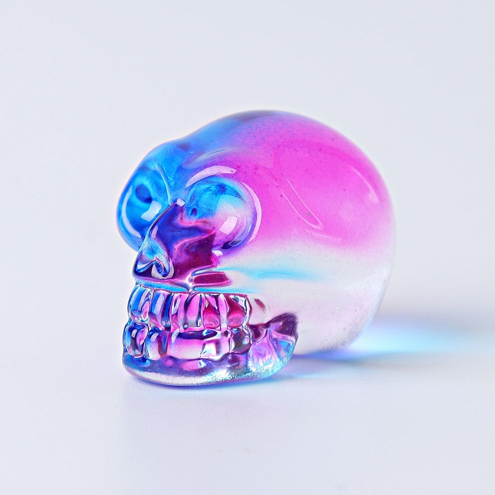 1" Aura Skull  Angel Crystal Carvings （Random sending color） Best Crystal Wholesalers