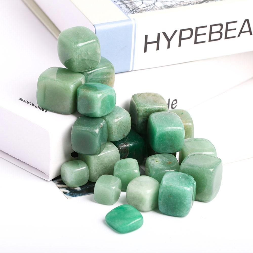 0.1kg Green Aventurine Crystal Cubes bulk tumbled stone Best Crystal Wholesalers