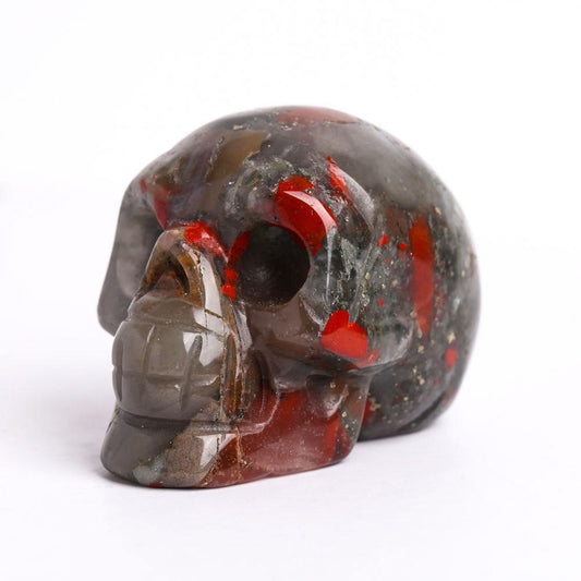 2" African Blood Stone Crystal Skull Carvings Best Crystal Wholesalers