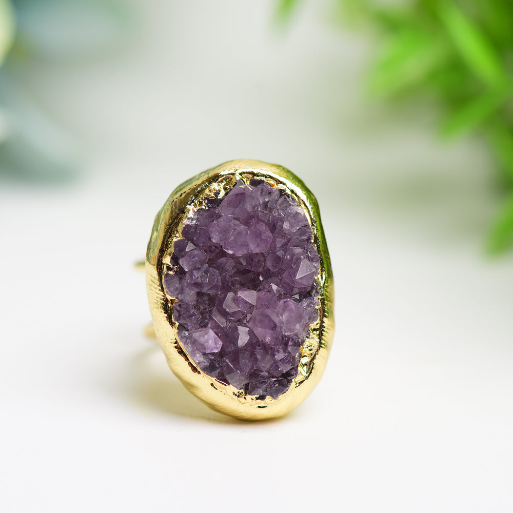 Amethyst Cluster Metal Ring Bulk WholesaleBest Crystal Wholesalers