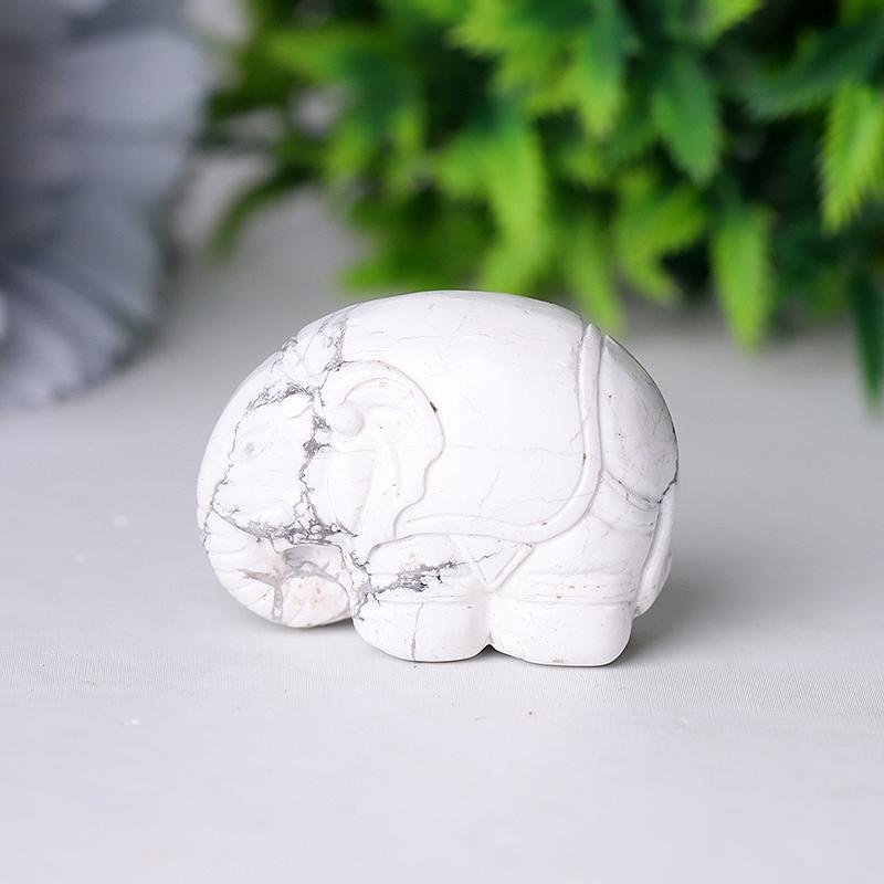 1.5" Elephant Crystal Carvings Best Crystal Wholesalers