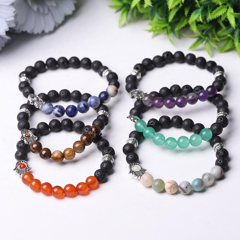 85mm Volcanic with Crystal Bracelet Best Crystal Wholesalers