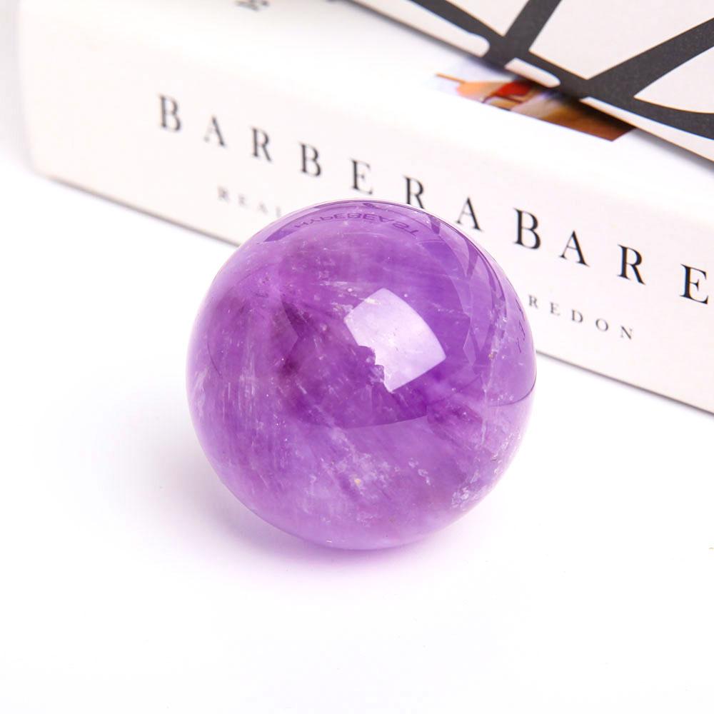 2.25” Natural Amethyst Crystal Sphere Best Crystal Wholesalers