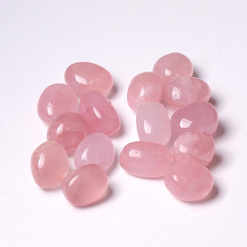 Rose Quartz tumbled Crystals for Wholesale