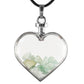 Heart Shaped Crystal Chips Infused Pendant