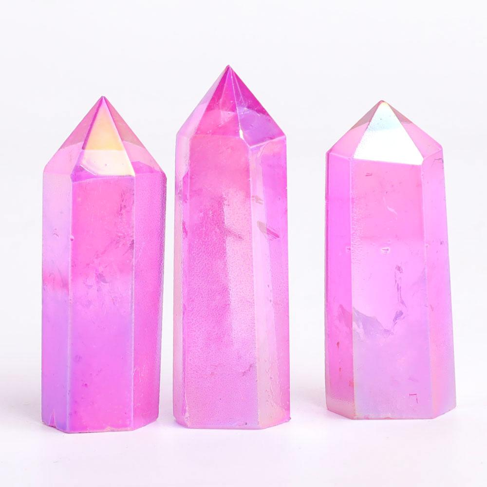 Aura Purple Crystal Towers Points Bulk Best Crystal Wholesalers