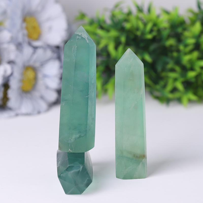 Natural Green Fluorite Towers Points Bulk Healing Tower Best Crystal Wholesalers