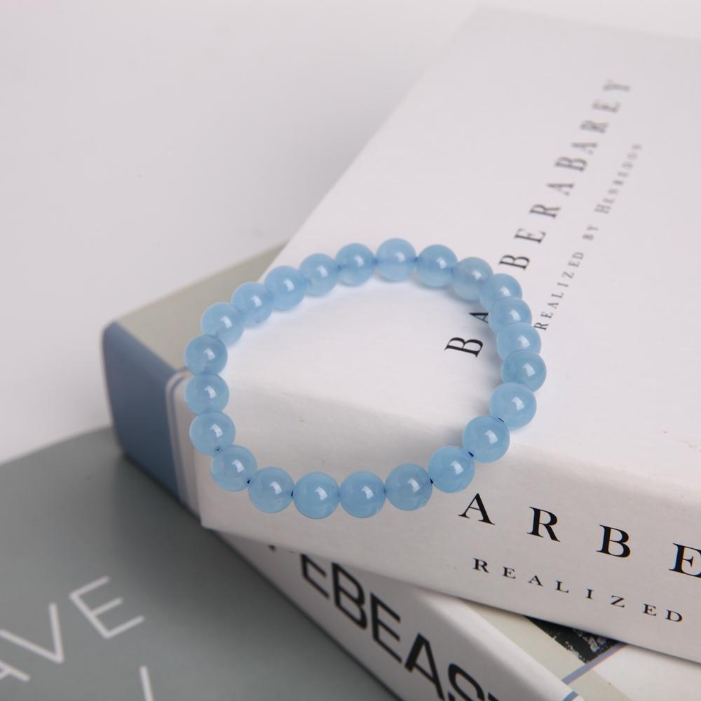 8mm Blue Chalcedony Crystal Bracelet Best Crystal Wholesalers