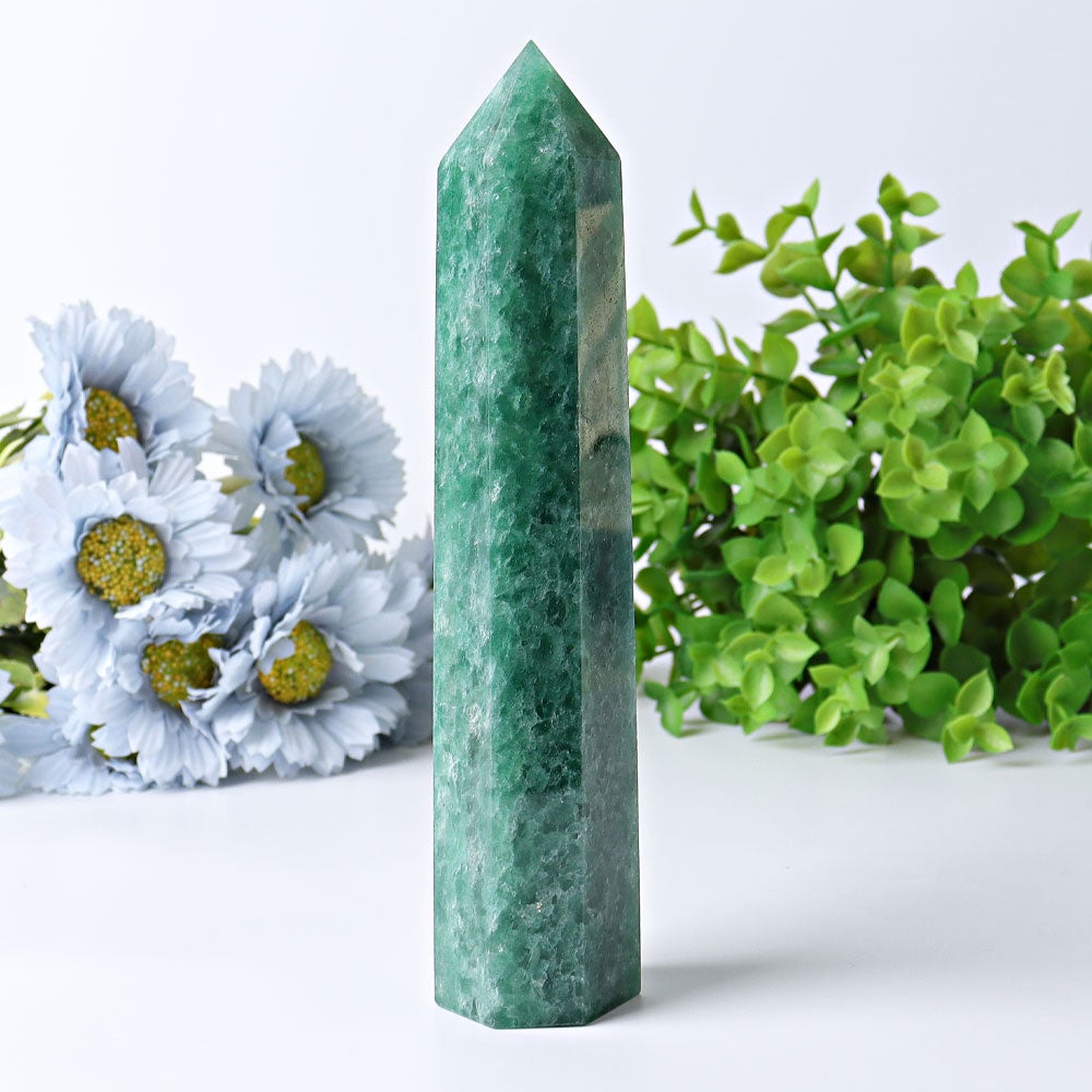 8" Green Strawberry Quartz Crystal Towers Points Bulk Best Crystal Wholesalers