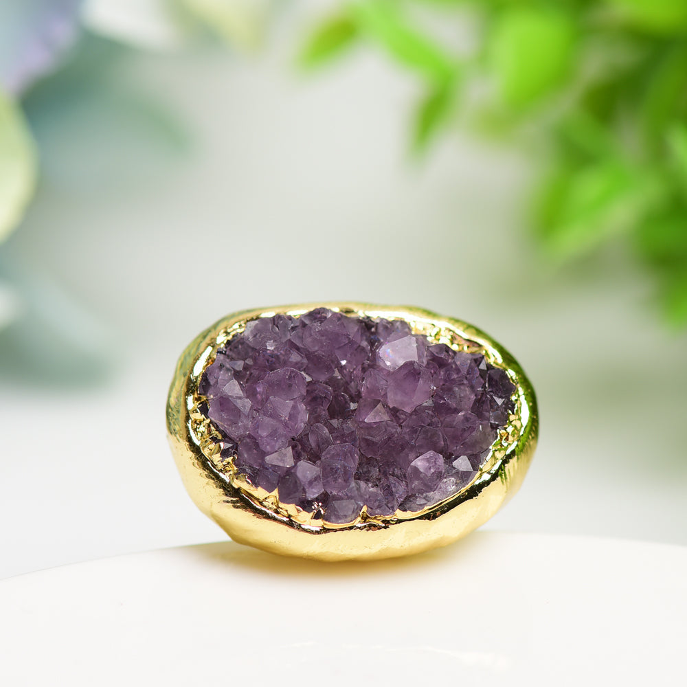 Amethyst Cluster Metal Ring Bulk WholesaleBest Crystal Wholesalers