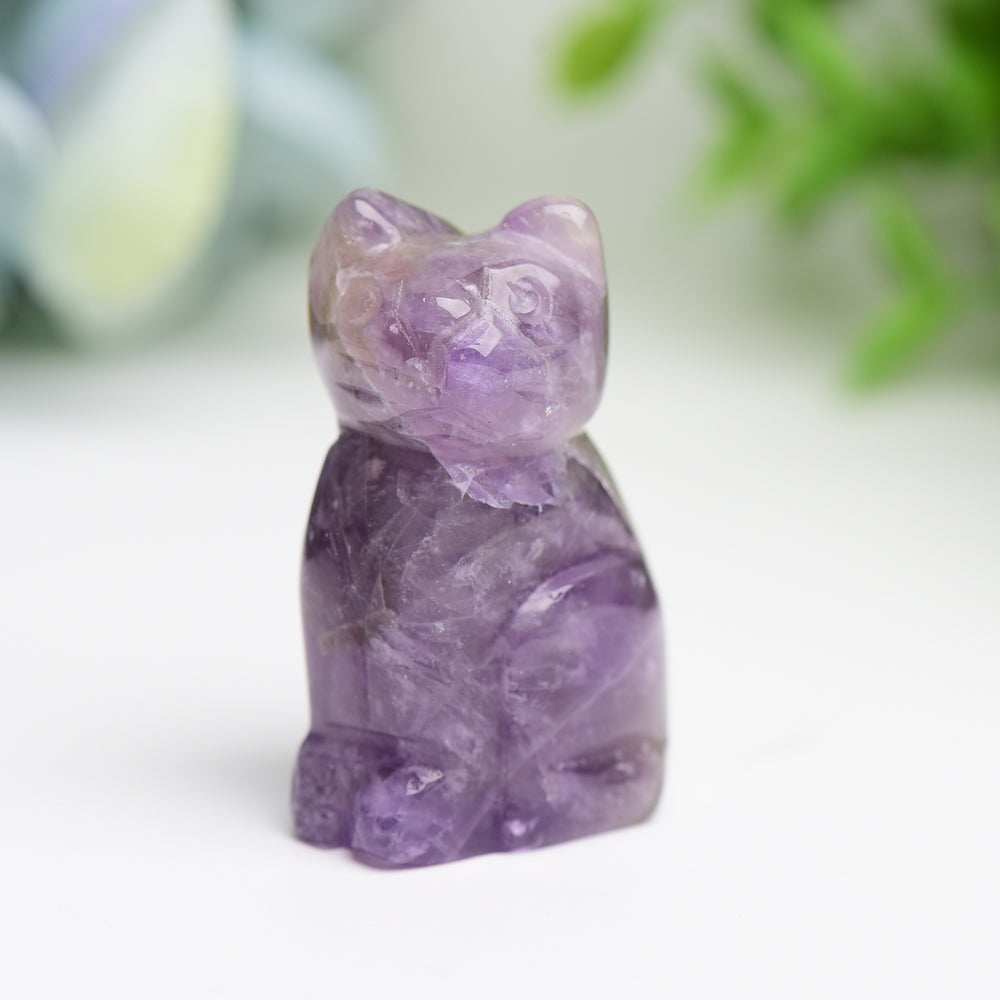 1.5" Mini Mixed Crystal Cat Animal Crystal Carving Bulk Best Crystal Wholesalers