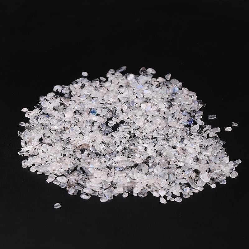 0.1kg Different Size Natural Moonstone Chips Crystal Chips for Decoration Best Crystal Wholesalers