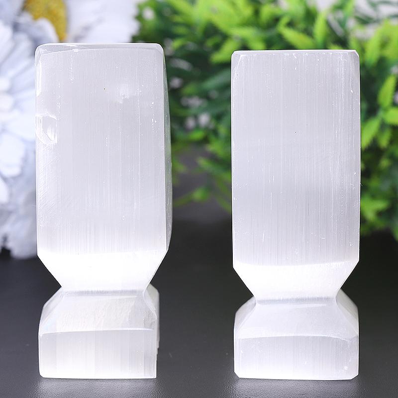 4" Selenite Obelisk Crystal Point for Meditation Bulk Best Crystal Wholesalers