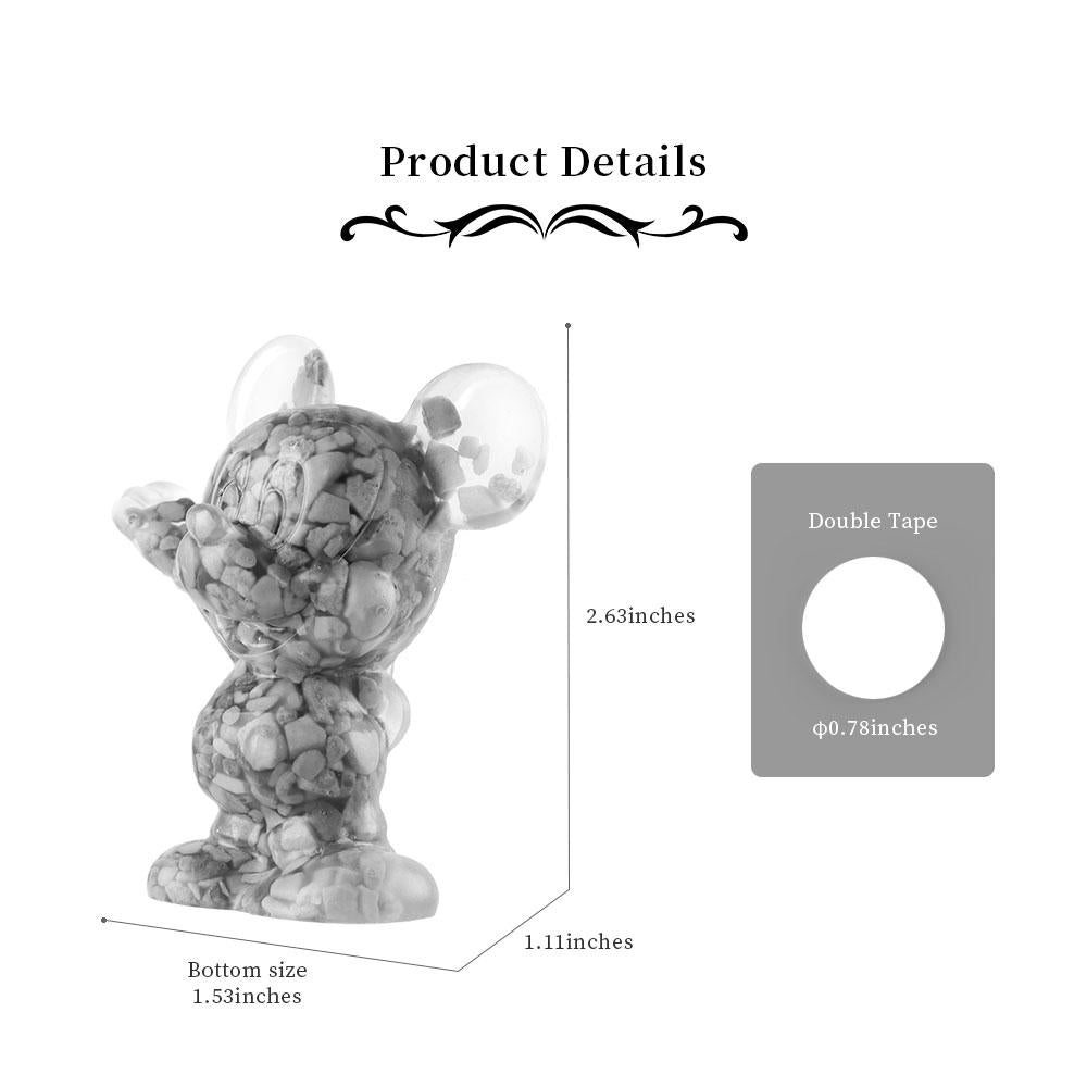 Crystal Chips Mickey Resin Figurines Natural Gravel Stone Ornament