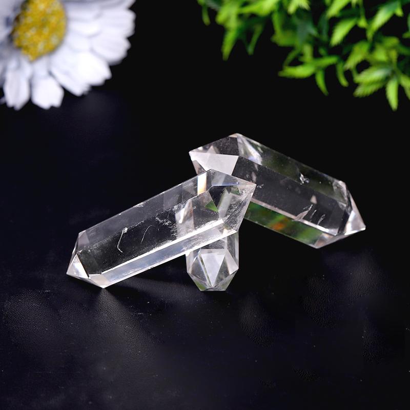 High Quality Natural Clear Quartz Double Terminated Towers Points Bulk Best Crystal Wholesalers