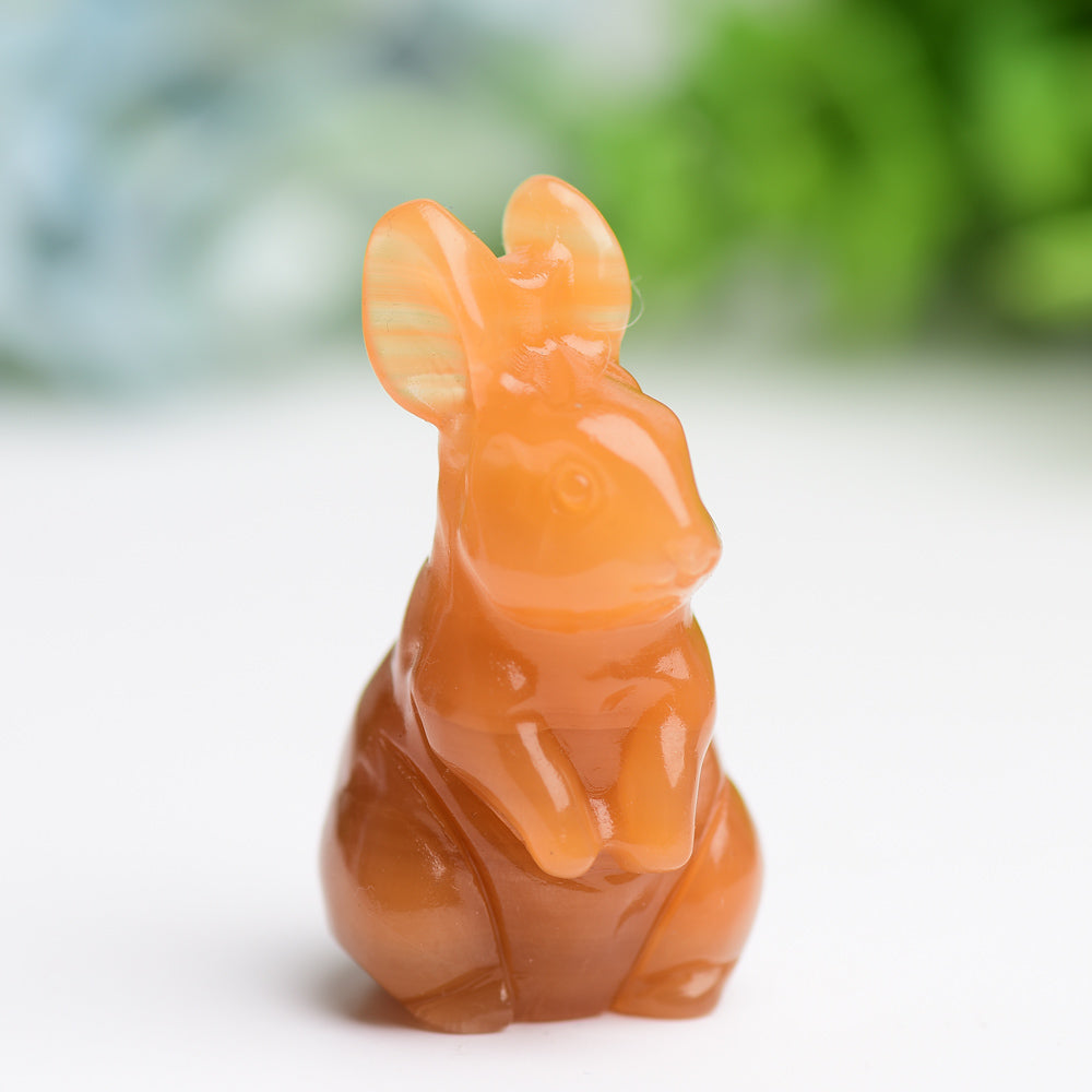 2.2" Rabbit Crystal Carving Animal Bulk Best Crystal Wholesalers