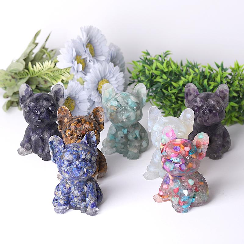 4" Resin French Bulldog Crystal Carvings Best Crystal Wholesalers