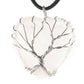 Silver Tree Of Life Wire Wrapped Heart Shape Stone Pendant Best Crystal Wholesalers