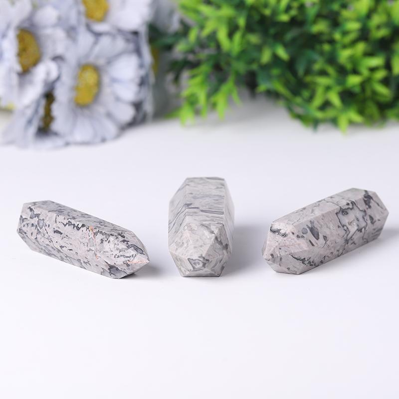 Wholesale Natural Picasso Jasper Point Crystal Tower Healing Stone for Feng Shui Decoration Best Crystal Wholesalers