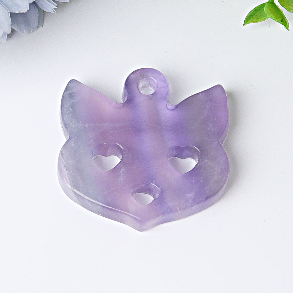 2" Fox Face Crystal Carvings Animal Bulk Best Crystal Wholesalers