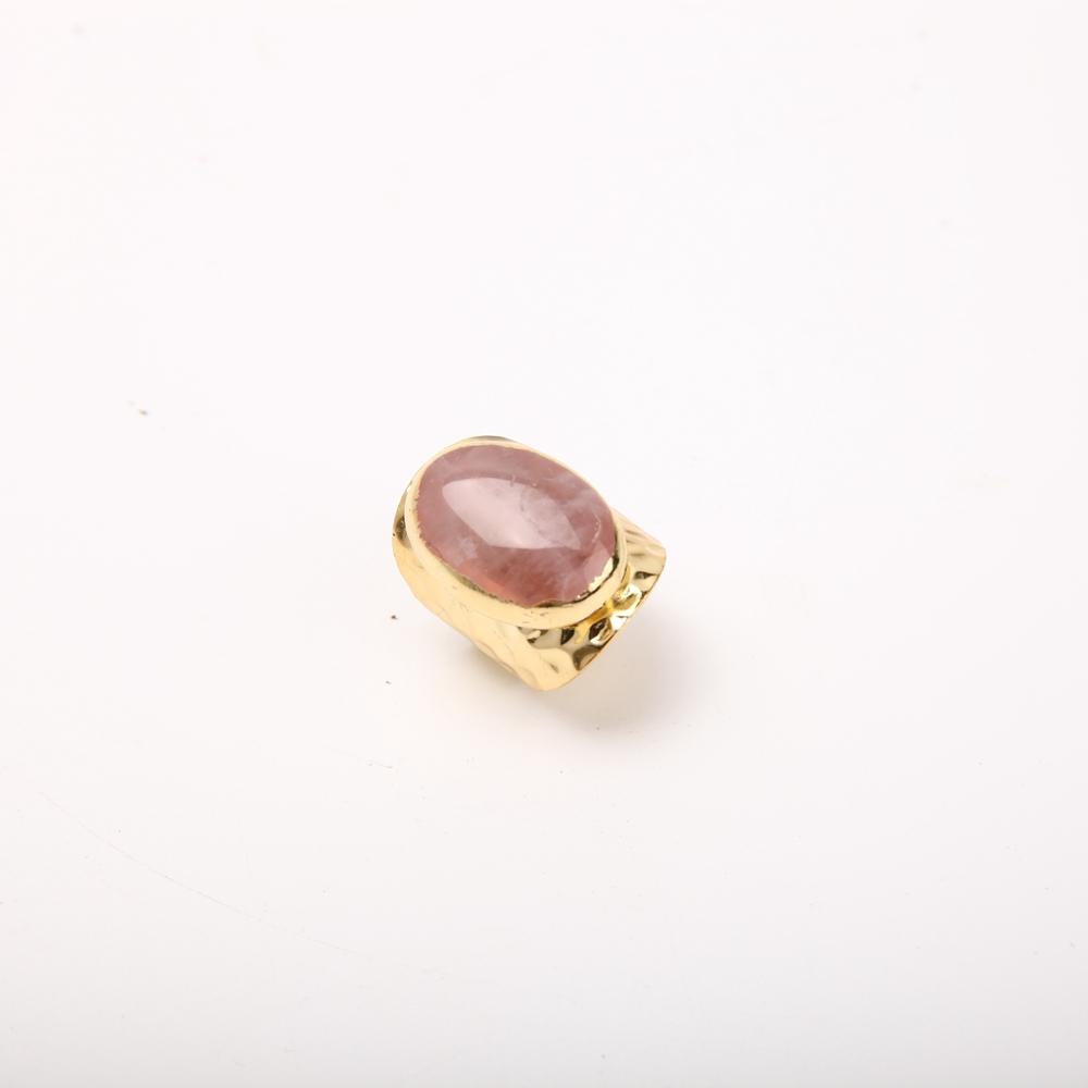 Rose Quartz Handmade Crystal Ring Best Crystal Wholesalers