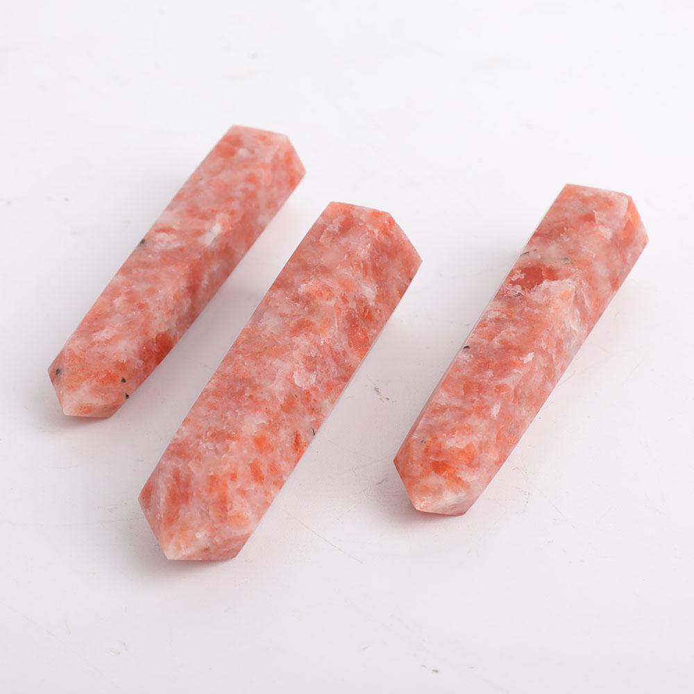 Set of 3 Gold Strawberry Quartz Towers Points Bulk Best Crystal Wholesalers