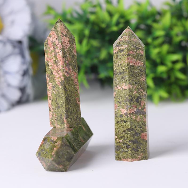 Wholesale Natural Unakite Towers Points Bulk Best Crystal Wholesalers