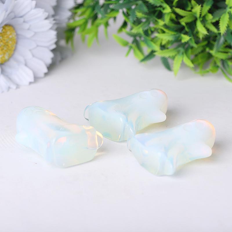 1.8" Opalite Ghost Crystal Carvings for Halloween Best Crystal Wholesalers