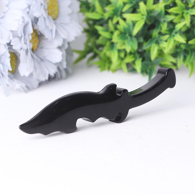 6" Hot Sale Black Obsidian Knife Carvings Model Bulk Best Crystal Wholesalers