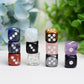 0.5" MiniMixed Crytsal Dice Crystal Carving Bulk Best Crystal Wholesalers