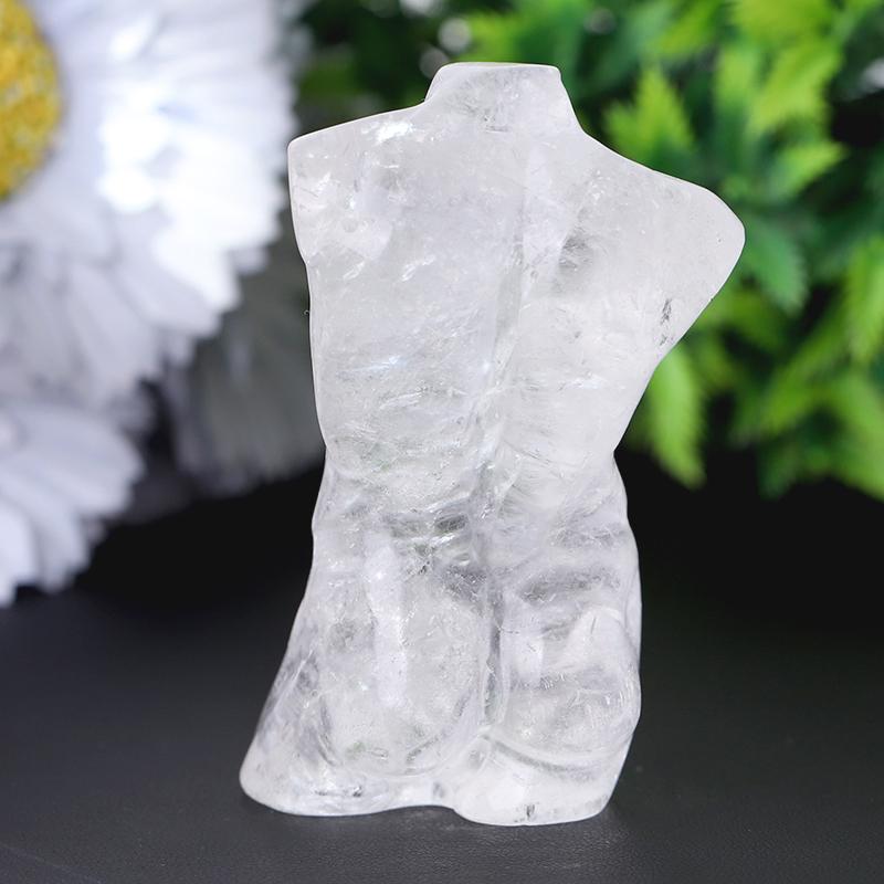 3" Clear Quartz Woman Man Model Body Crystal Carvings Best Crystal Wholesalers