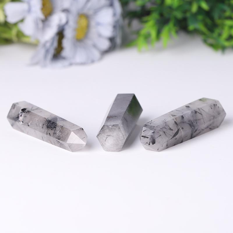 Natural Black Tourmaline in Quartz Towers Points Bulk Best Crystal Wholesalers